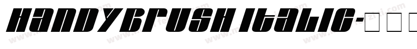 Handybrush Italic字体转换